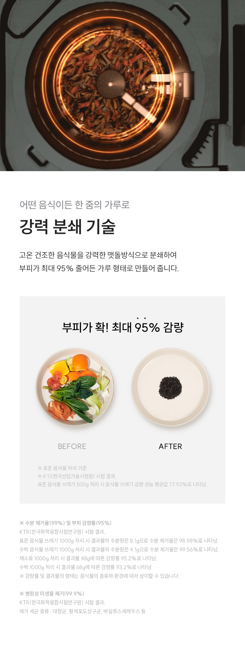 쿠쿠 에코웨일 건조분쇄형 음식물처리기 2.6L 공식 상세 이미지 6