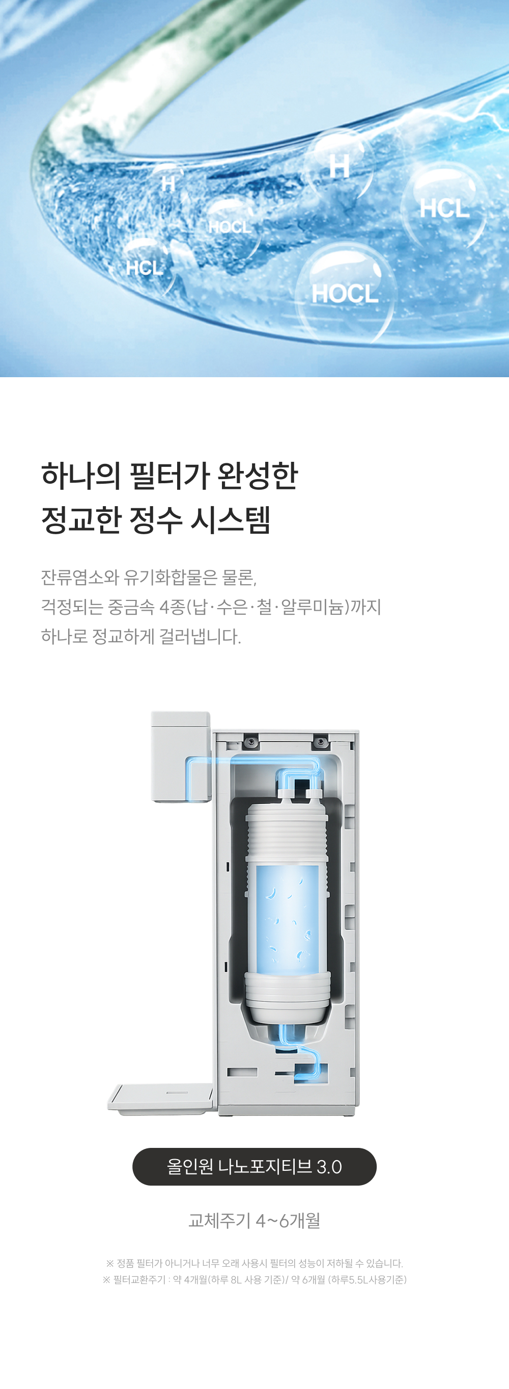 쿠쿠 올인원 슬림 무전원 스퀘어 직수 정수기 공식 상세 이미지 11