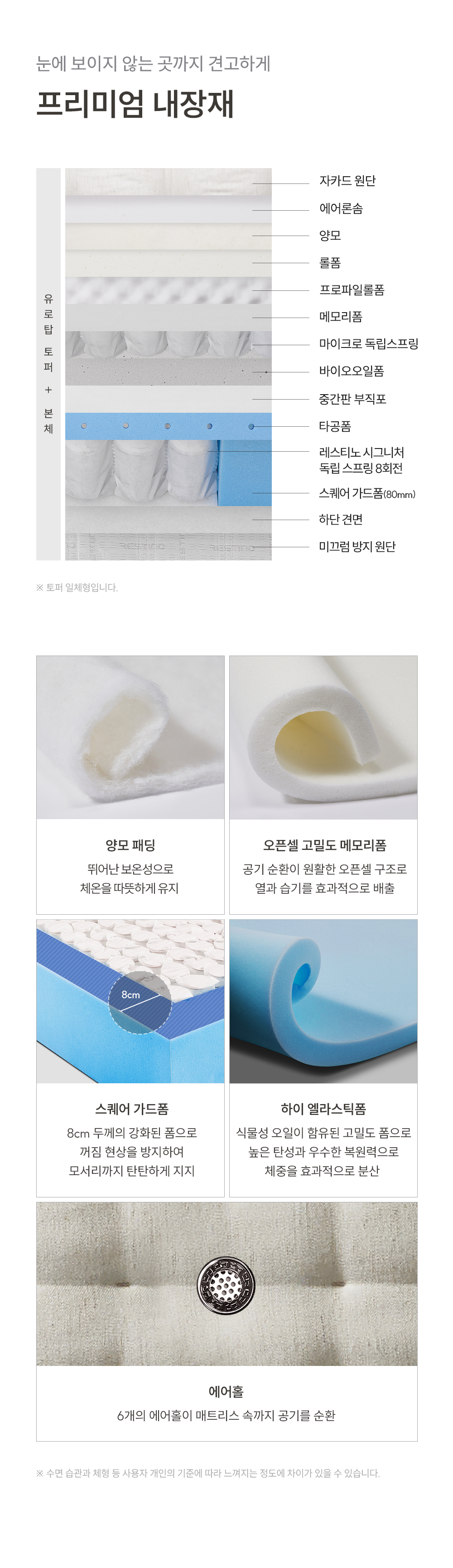쿠쿠 레스티노 매트리스 K CRM-E01HEMSK 공식 상세 이미지 6