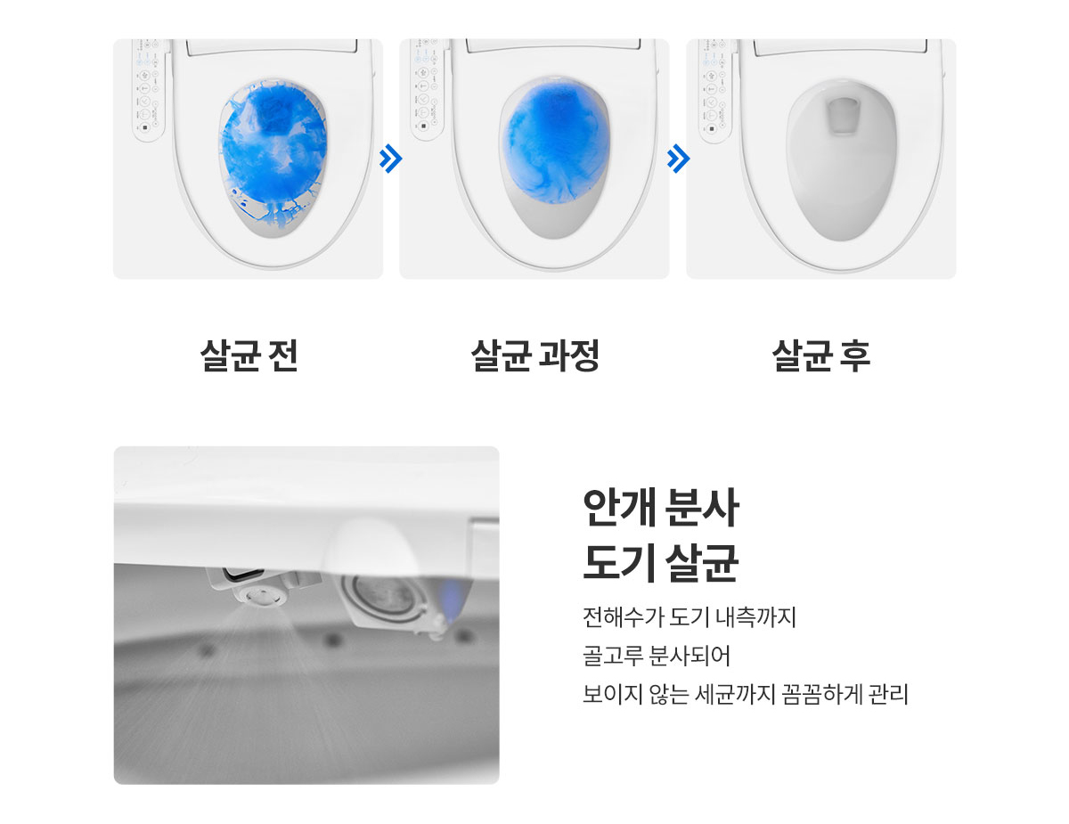현대큐밍 더클린 살균케어 비데 상세 이미지 3