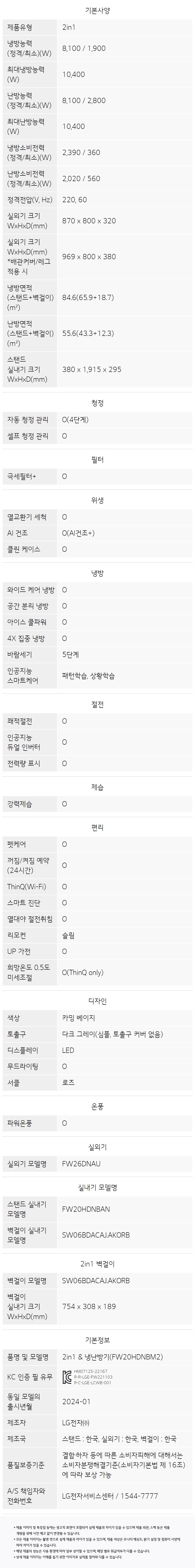 FW20HDNBM2 공식 제품 제원 이미지 14
