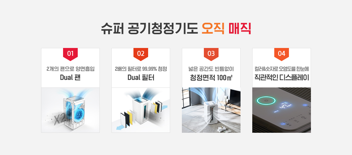 SK매직 슈퍼 공기청정기 82㎡(30평) 공식 상세 이미지 1